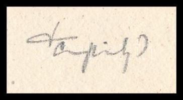 Tempinszky István (1907-1979) 1966. "Ex Numismaticis - Stephani Szigeti (Szigeti István)" ...