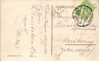 1913 Igló, Zipser Neudorf, Spisská Nová Ves; Kossuth sor, utca, gyógyszertár, Otthon kávéház, Rattka...