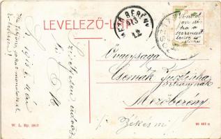 1913 Igló, Zipser Neudorf, Spisská Nová Ves; M. kir. Honvéd Gyalogsági laktanya. W.L. Bp. 2813. / mi...