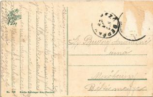 1912 Igló, Zipser Neudorf, Spisská Nová Ves; Katolikus és evangélikus templom, Városháza, üzletek. F...