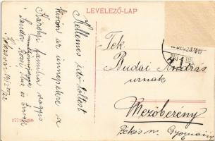 1912 Kolozsvár, Cluj; Mátyás király tér és szobor, Erdélyi Bank, drogéria, Tamási üzlete / square an...