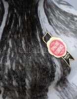 Murano Opaline Florence színezett olasz opalinüveg váza, címkével jelzett, hibátlan, m: 46 cm