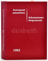 Az Esztergomi Főegyházmegye névtára és évkönyve 1982.  Lékai László (1910-1986) esztergomi érsek, prímás, bíboros által DEDIKÁLT példány! Schematismus Statusque Archidioecesis Strigoniensis Anno Domini MCMLXXXII. Bp., 1982., Esztergomi Főegyházmegye. Térkép-melléklettel. Kiadói műbőr-kötés.