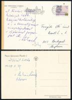 1978 - 1982 Lékai László (1910-1986) esztergomi érsek, prímás, bíboros autográf üdvözlő sorai képesl...