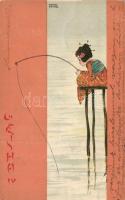 Geisha IV litho s: Raphael Kirchner