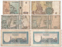 Románia 1945-1994. 200L-100.000L (10db) T:F,VG
Romania 1945-1994. 200 Lei - 100.000 Lei (10pcs) C:F...