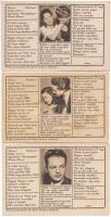 7 db RÉGI motívum képeslap: Szerelmi gyorslevelezőlapok / 7 pre-1945 motive postcards: love letters