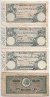 Románia 1941-1947. 500L-1.000.000L (10db) T:F-G
Romania 1945-1994. 500 Lei - 1.000.000 Lei (10db) C...