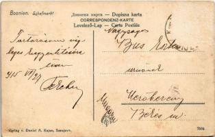 1915 Sarajevo, Bosnien Schafmarkt. Verlag v. Daniel A. Kajon / Bosnian sheep market (Rb)