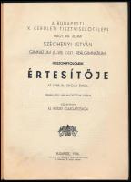 1936 A budapesti X. kerületi tisztviselőtelepi magy. kir. állami Széchenyi István gimnázium huszonny...