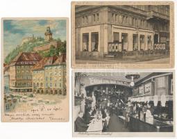 40 db RÉGI külföldi város képeslap vegyes minőségben / 40 pre-1945 mostly European town-view postcar...