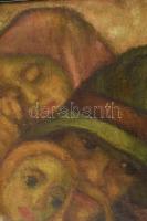 Bánffy Miklós, gróf (1873-1950): Székelyek, 1930-as évek. Olaj, vászon. jelezve jobbra lent. Fakeret...