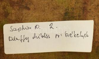 Bánffy Miklós, gróf (1873-1950): Székelyek, 1930-as évek. Olaj, vászon. jelezve jobbra lent. Fakeret...