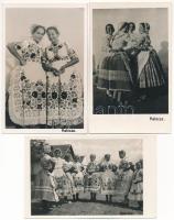 6 RÉGI magyar népviseletes motívum képeslap vegyes minőségben / 6 pre-1945 Hungarian folklore motive...