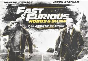 cca 2019 Halálos iramban: Hobbs & Shaw (Fast & Furious: Hobbs & Shaw), filmplakát, főszerepben: Dwayne Johnson, Jason Statham, 68x89 cm