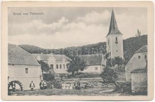 Nagytalmács, Talmesch, Talmaciu; Fő tér, vízimalom, templom. Joseph Briegel / main square, church, mill (EK)