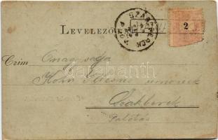 1899 (Vorläufer) Hatvan, Római katolikus templom, Honvéd szobor, iskola, városháza, piac, takarékpén...