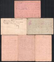 cca 1916-1918 Vegyes tábori postai levelezőlap tétel