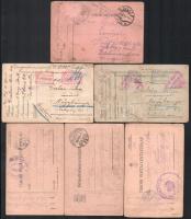 cca 1916-1918 Vegyes tábori postai levelezőlap tétel