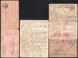 cca 1916-1918 Vegyes tábori postai levelezőlap tétel
