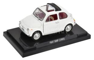 Fiat 500F fém autó makett, nyitható 12 cm