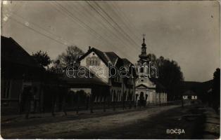 Boksánbánya, Németbogsán, Deutsch-Bogsan, Bocsa; utca, Római katolikus templom, templom / street, church. photo (Rb)