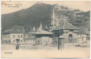 1909 Brassó, Kronstadt, Brasov; Angerplatz / Porond tér, Kiss Károly üzlete / Piata prundului / square, shop (EK)