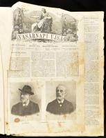 1907 Vasárnapi újság, 53 évf., fél évfolyam, kissé kopott félvászon kötésben