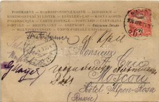 1905 Budapest, kávéházi társaság pincérekkel. photo (EB)