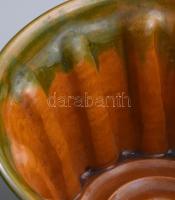 Zsámbéki iparművész kuglófsütő pár, jelzett, hibátlan, d: 22 cm