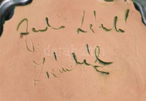 Zsámbéki iparművész kuglófsütő pár, jelzett, hibátlan, d: 22 cm