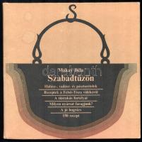 Makay Béla: Szabadtűzön. Halász-, vadász- és pásztorételek. Recept a Felső-Tisza vidékéről. Bp., 1984., Mezőgazdasági. Kiadói kartonált papírkötés, kissé kopott, kissé foltos borítóval.