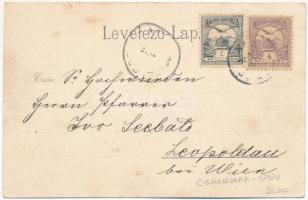 Kisdisznód, Michelsberg, Cisnadioara; Aufstieg zur Burg, Evang. Schule, / Feljárat a várba, Evangéli...