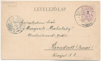 1899 (Vorläufer) Nagysink, Gross-Schenk, Cincul Mare, Cincu; Ev. Kirche und Schule, Südseite / Evang...