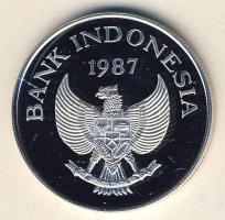 Indonézia 1987. 10.000R Ag "WWF-Babirussza" T:PP Csak 25.000db! Tanúsítvánnyal!