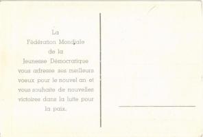 1952 Paix. La Fédération Mondiale de la Jeunesse Démocratique / Peace. The World Federation of Democ...