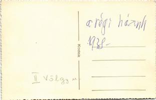 1938 Budapest II. Hűvösvölgy, családi ház a Völgy utcában a villamossínek mellett. photo