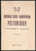 Adelsbergi királyi cseppköbarlang Postumiában, Trieszt mellett. Trieszt, 1929. Kiadói papírkötés, fotókkal illusztrált, jó állapotban.