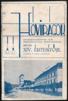 1935 Hóvirágok. Angolkisasszonyok egri érettségizettjei szövetségének 1935. évi XIV. értesítője. Eger, 1935, Érseki Líceumi Könyvnyomda, 32 p. Kiadói tűzött papírkötés, sérült borítóval.