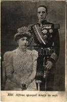 1908 XIII. Alfonz spanyol király és neje / Alfonso XIII, King of Spain and Victoria Eugenie of Battenberg, Queen of Spain (EK)