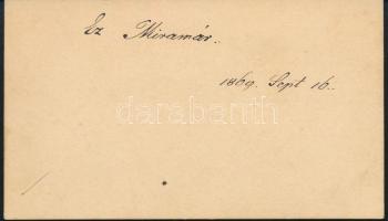 1869 Trieszt, a Miramare-kastély parkja, hátoldalon feliratozott keményhátú fotó, 6,5×10,5 cm