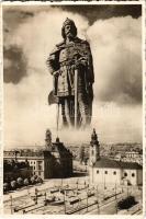 1942 Nagyvárad, Oradea; Szent László év. Montázs /  Ladislaus I of Hungary, montage + "1942 A Szent Jobb Országjárása Nagyvárad 1" So. Stpl