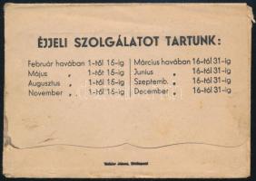 Janitsáry Iván "Szent János" Gyógyszertára Bp. II. Széna tér receptboríték