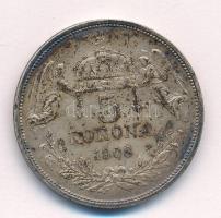 1908KB 5K Ag "Ferenc József" T:XF patina
Adamo K7