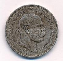 1907KB 5K Ag "Ferenc József megkoronázásának 40. évfordulója" T:XF,VF ph.
Hungary 1907KB ...