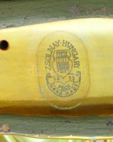 Zsolnay kisplasztika - madárkapár. Jelzett, hibátlan, h: 10 cm