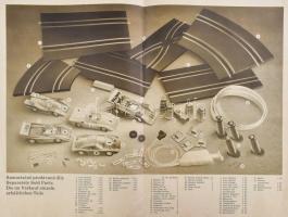 cca 1980 "Autodráha 90" játékautó-versenypálya használati útmutatója, képekkel illusztrált...