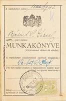 1942 A Duna repülőgépgyár munkásának munkakönyve