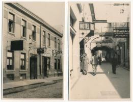 Kassa, Kosice; - 4 db RÉGI város képeslap és 13 db fotó / 4 pre-1945 town-view postcards and 13 phot...
