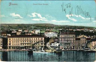 1906 Fiume, Rijeka; Grand Hotel Europe (fa)